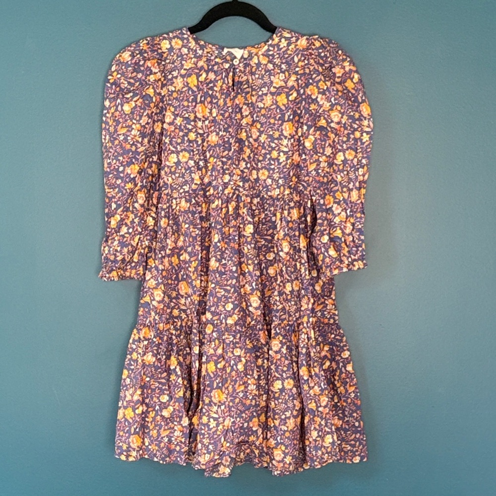 Crewcuts Purple and Yellow Floral Dress
